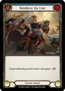 Reinforce the Line (Blue) Rare Crucible Of War Unlimited Flesh And Blood - Picture 1 of 1