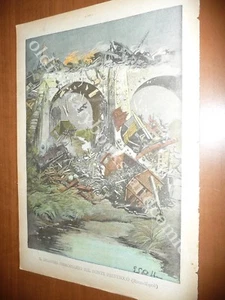 DISASTRO FERROVIARIO PONTE PREVITOLO 1903 MARINAIO COLPITO DA FULMINE A NAPOLI - Bild 1 von 4