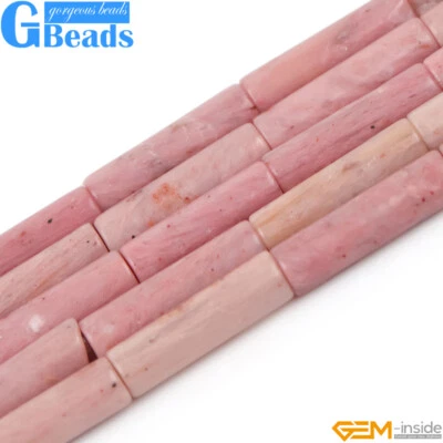 Tubo de columna de piedras preciosas naturales formas surtidas cuentas sueltas fabricación de joyas 15" Foto 1 de 4