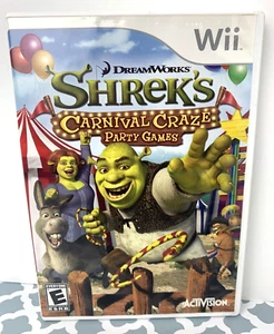 Juegos de fiesta Shrek's Carnival Craze (Nintendo Wii, 2008) sin manual - Imagen 1 de 3