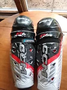 CCM Jetspeed FT 6 Ice Hockey Shin Guards Senior Size 14 Pair - Picture 1 of 4