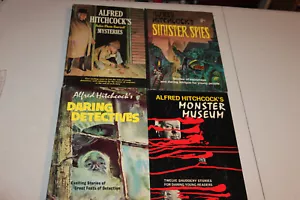 Vintage Alfred Hitchcock Book lot, Sinister Spies,Monster Museum,Daring Dectives - Picture 1 of 17