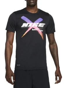 NIKE Men's Dri-FIT Just Do It Graphic Training T-Shirt sz L Large Black - Picture 1 of 5