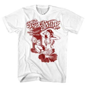 AEROSMITH T-Shirt Permanent Vacation Hawaiian Luau Dice Shirts - Picture 1 of 2