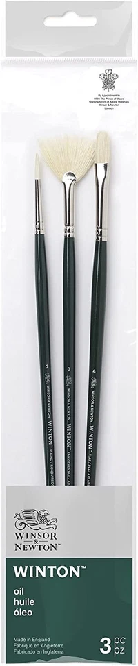 Juego de 3 pinceles Winsor & Newton Winton Hog - pintura al óleo - (5990610) Foto 1 de 1