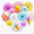 Sweet Celebration Party Pack: Donut Paper Lanterns, Ice Cream Honeycomb Balls, P