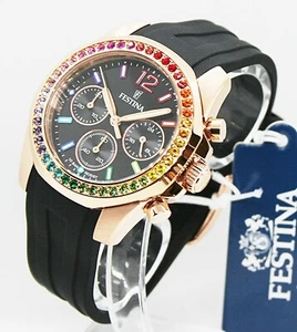 ✅ Festina F20611/3 Chronograph Damenuhr ✅ - Bild 1 von 3