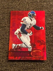 Rashaan Salaam 1997 metal universe precious metal gems red #142/150