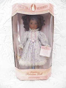 17 Zoll Porzellan Sammlerstück handbemalt Vanessa Afroamerikanisch/Amerikanisch - Bild 1 von 5