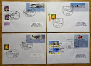 Bund n.o 2670 - 2673 juego de aviación sellado en 4 cartas con sello especial - Imagen 1 de 4