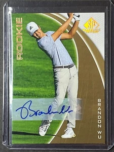 Brandon Wu Auto 2024 SP Authentic Game Used Golf Rookie Autograph Card #82 - Picture 1 of 2