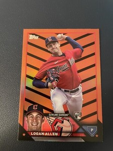 2023 Topps Update Logan Allen Rookie Orange & Black Halloween Parallel #US233 RC