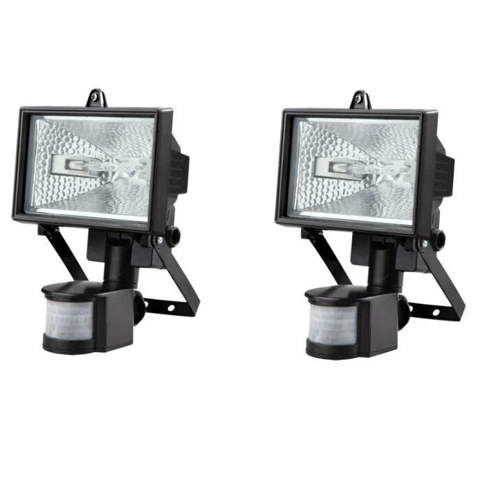 2x 500W Outdoor Security Light Halogen Floodlight Motion Sensor Door Garden Lamp - Image 1 of 1