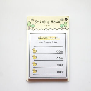 30 Sheets Infeel.me Check List Sticky Memo - Yellow Duck