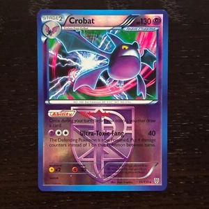 Crobat 55/135 Pokemon Plasma Storm Black & White Reverse Holo Rare Card LP - Picture 1 of 2