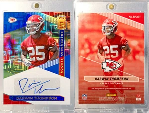 2019 Panini Donruss Elite - Darwin Thompson RC Auto 4/10 - Kansas City Chiefs - Imagen 1 de 1