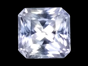 1.44 Cts 100 % NATURAL WHITE ZIRCON SQUARE CUT LOOSE GEMSTONES SEE VIDEO - Picture 1 of 3