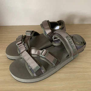Napapijri Men Lark Camouflage Sandals - Camouflage Uk Size 8 NWT RRP £60 - Picture 1 of 14
