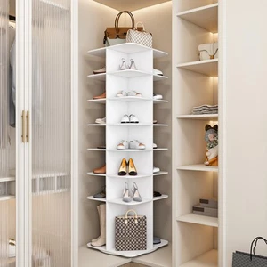 7 Ebenen Schuhregal Organizer Freistehend 360 Grad Drehbar Aufbewahrung - Bild 1 von 11