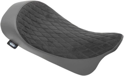 Drag Specialties 低调人造麂皮绒单人座椅适合 2008 - 2024 Harley Touring — 第 1/3 张图片