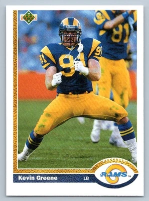 1991 Upper Deck Kevin Greene #162 Los Angeles Rams - Image 1 of 2