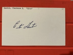 Cito Gaston 🔥MLB Debut : 1967 Atlanta Braves 🔥🔥Autograph 🔥🔥🔥 - Picture 1 of 1