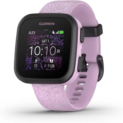 Garmin Bounce Kids Tracking Smartwatch in Lilac Floral 010-02448-01 - Image 1 of 4