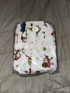 Pottery Barn Teen Dr Seuss Grinch & Max Loose Fit flannel pajama, Adult Medium - Picture 1 of 7