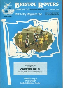 Bristol Rovers v Chesterfield 29/01/83 Division 3 - Picture 1 of 2