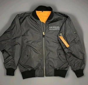 Vtg Y2K Flight Jacket Bomber Men's Sz (M) Black “U R Special” Danny Casale YT - Picture 1 of 12