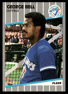 1989 Fleer George Bell #226 Toronto Blue Jays MLB Baseball Base Set - Image 1 of 2