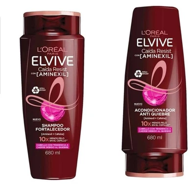 PACK 2 CHAMPÚ Y ACONDICIONADOR ELVIVE CAÍDA FULL RESIST 680 ml CADA UNO  Foto 1 de 3