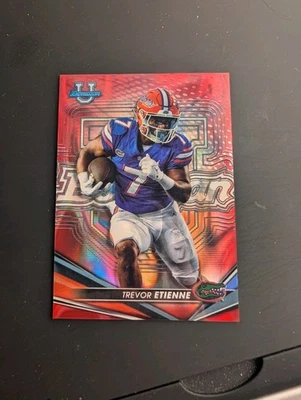 Trevor Etienne Red /5 2022 Bowmans Best Chrome U University Florida Georgia - Image 1 of 2