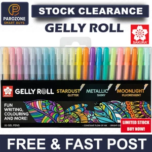 Sakura Gelly Roll Pen 24 Colour Set - Stardust, Metallic & Moonlight Gel Pen - Picture 1 of 2