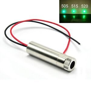 515nm 520nm Green 10mW Dot Positioning Focusable Laser Diode Module 12x45mm
