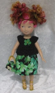 Hecho a medida 9" FANCY NANCY Madame Alexander #01 Ropa, Top, Falda, Conjunto de Cartera - Imagen 1 de 3