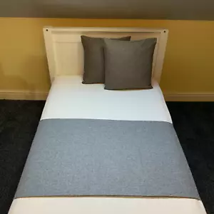 Herringbone Tweed Bettläufer Werfen Wolle wie Handarbeit Dekor Sofa Bezug Decke - Bild 1 von 12