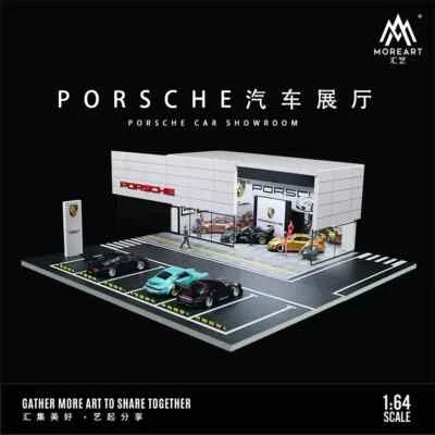 1/64 Diorama Car Garage Model LED City Car Showroom Scene Display Model Gift Toy - Image 1 of 4
