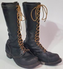 Vintage Wesco VoltFoe Lineman Leather Climbing Boots Size US 11 1/2 D  Free Ship