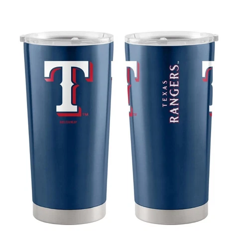 Texas Rangers 20oz Stainless Steel Travel Tumbler [NEW] MLB Mug Glass Cup Cover
