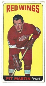 1964/65 Topps Hockey - Pit Martin #1 RC - Nice Card