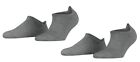 Esprit Mens Active Basic 2 Pack Sneaker Socks - Light Grey Mel