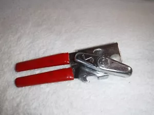Vintage Swing-A-Way Can Opener Bottle Red Grips Manual 7” USA Away - Picture 1 of 2