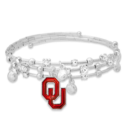 Oklahoma University Sooners Stella Wrap Around Bracelet NWT Made in USA Cover