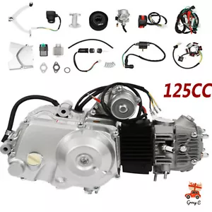 125cc Engine Motor Kit Semi Auto Electric Start 3+1 Reverse for ATV QUAD GO KART - Afbeelding 1 van 13