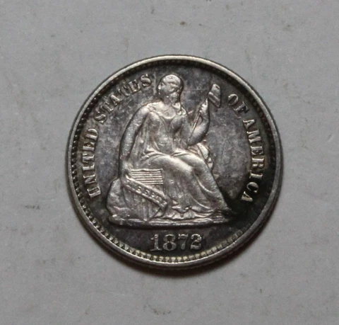 1872 Seated Liberty Half Dime DU151 Cover