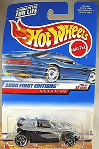 2000 Hot Wheels #75 First Editions 15/36 LOTUS ELISE 340R Silver-Black w/Pr5 Sp - Picture 1 of 4