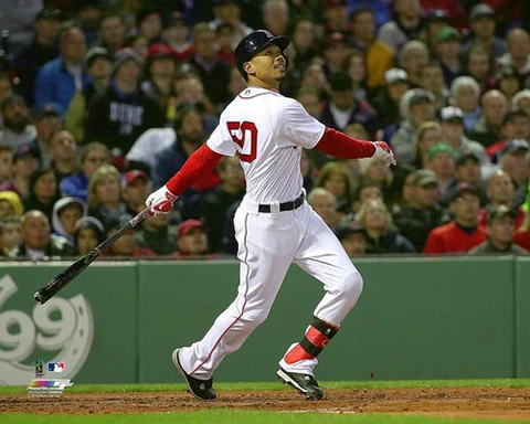 Mookie Betts BIG BLAST Boston Red Sox 2016 Premium 16x20 POSTER Print Cover