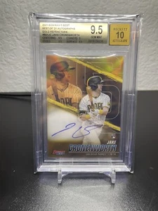 2021 bowmans best jake cronenworth gold auto /50 bgs 9.5/10 - Picture 1 of 2
