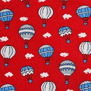 DANIEL CREMIEUX ~ MENS RED HOT AIR BALLOON 100% WOVEN SILK BOW TIE ~ NEW - Picture 1 of 6